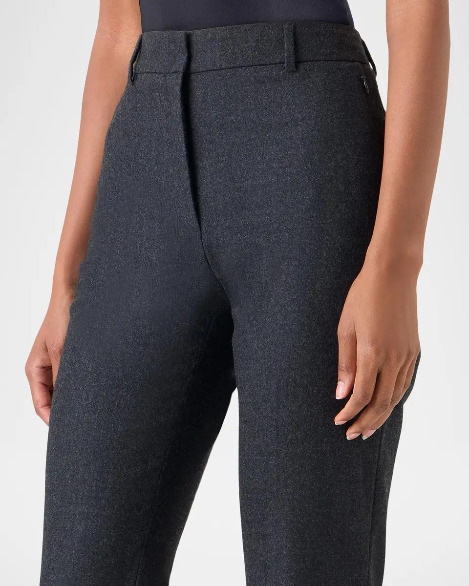 Akris Wool Stretch Flannel Bootcut Trousers | Thumbnail 5