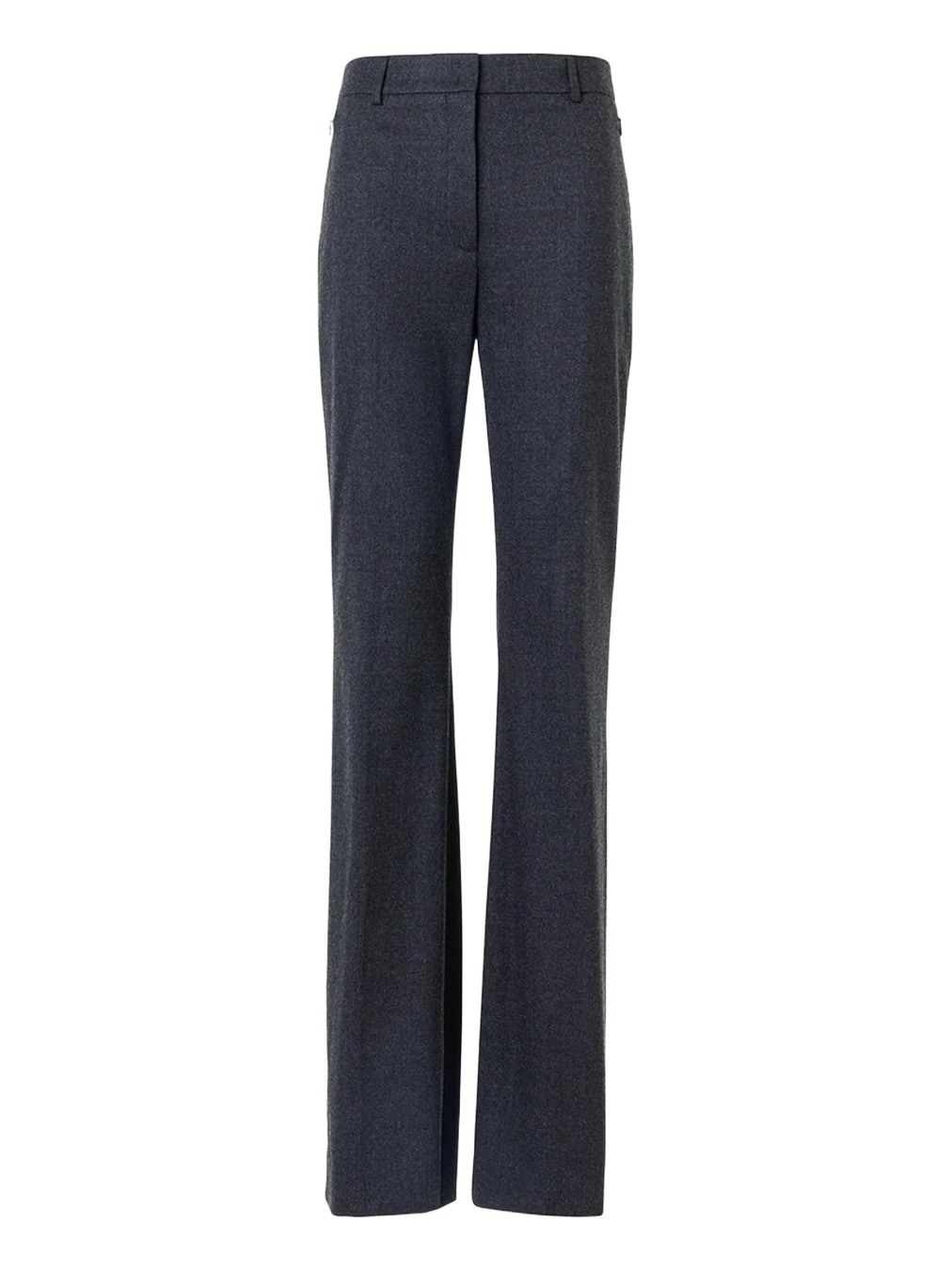 Wool Stretch Flannel Bootcut Trousers