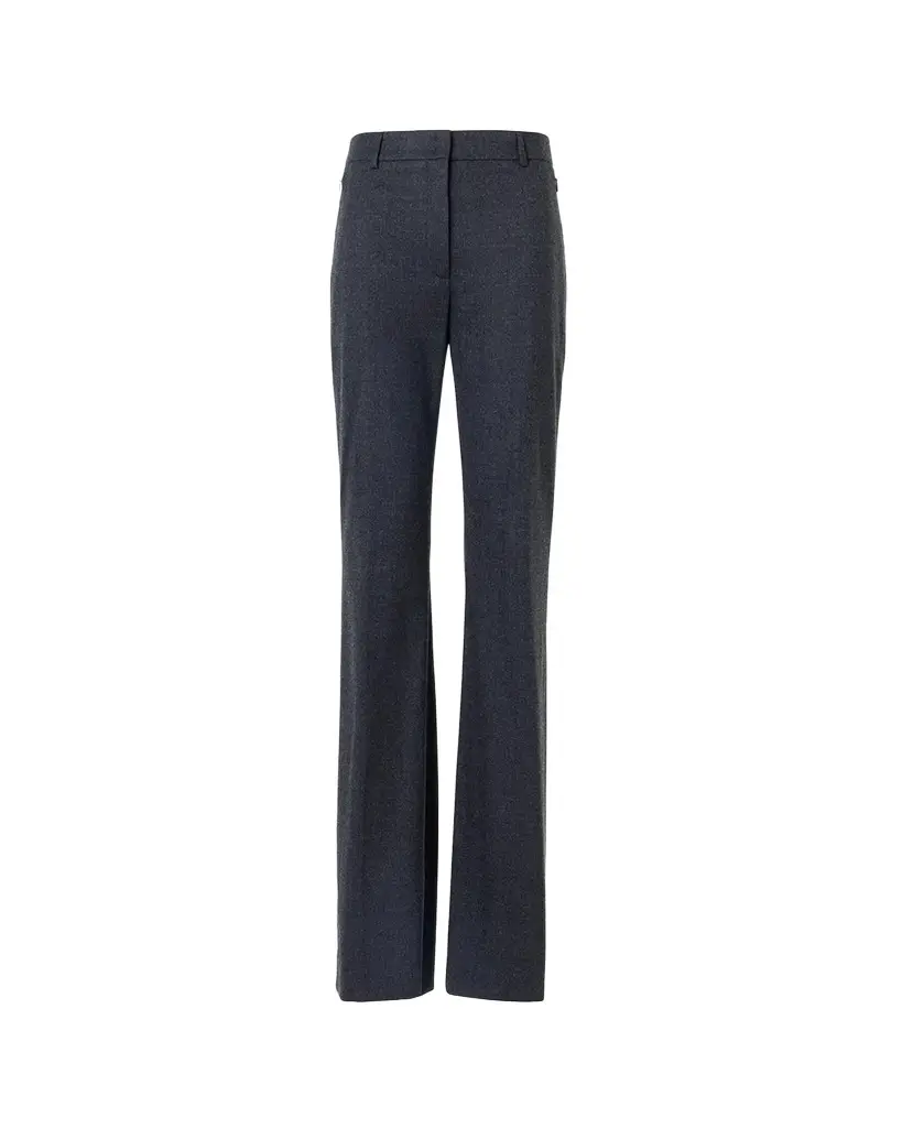 Akris Wool Stretch Flannel Bootcut Trousers | Image 1 Akris Wool Stretch Flannel Bootcut Trousers | Image 1