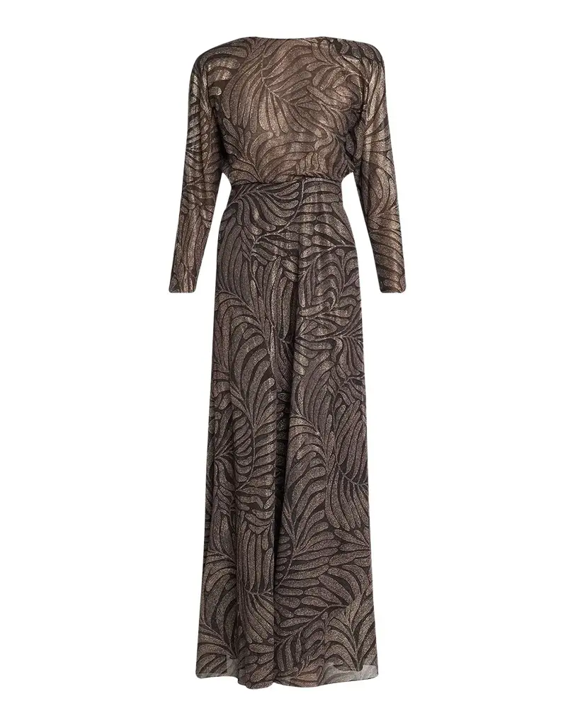Ralph Lauren Collection Shannen Foiled Chiffon Evening Dress | Image 1 Ralph Lauren Collection Shannen Foiled Chiffon Evening Dress | Image 1