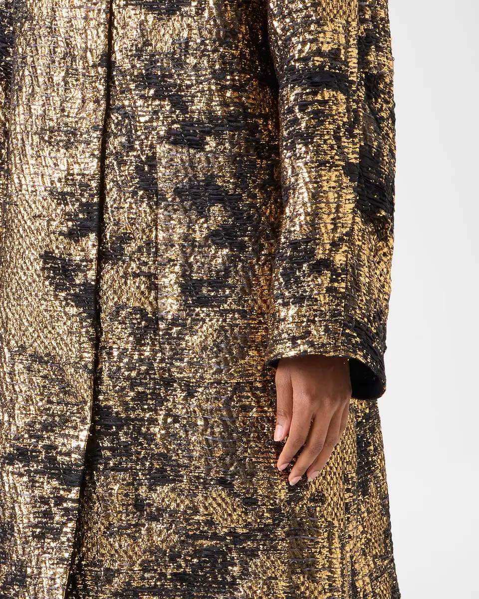 Akris Metallic Jacquard Oversized Coat | Thumbnail 5