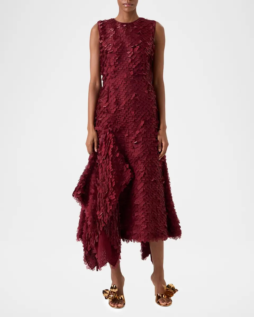 Akris Geometric Layered Midi Dress | Thumbnail 2 Akris Geometric Layered Midi Dress | Thumbnail 2