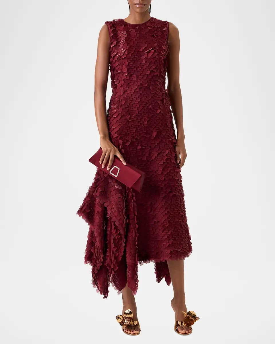Akris Geometric Layered Midi Dress | Thumbnail 4 Akris Geometric Layered Midi Dress | Thumbnail 4
