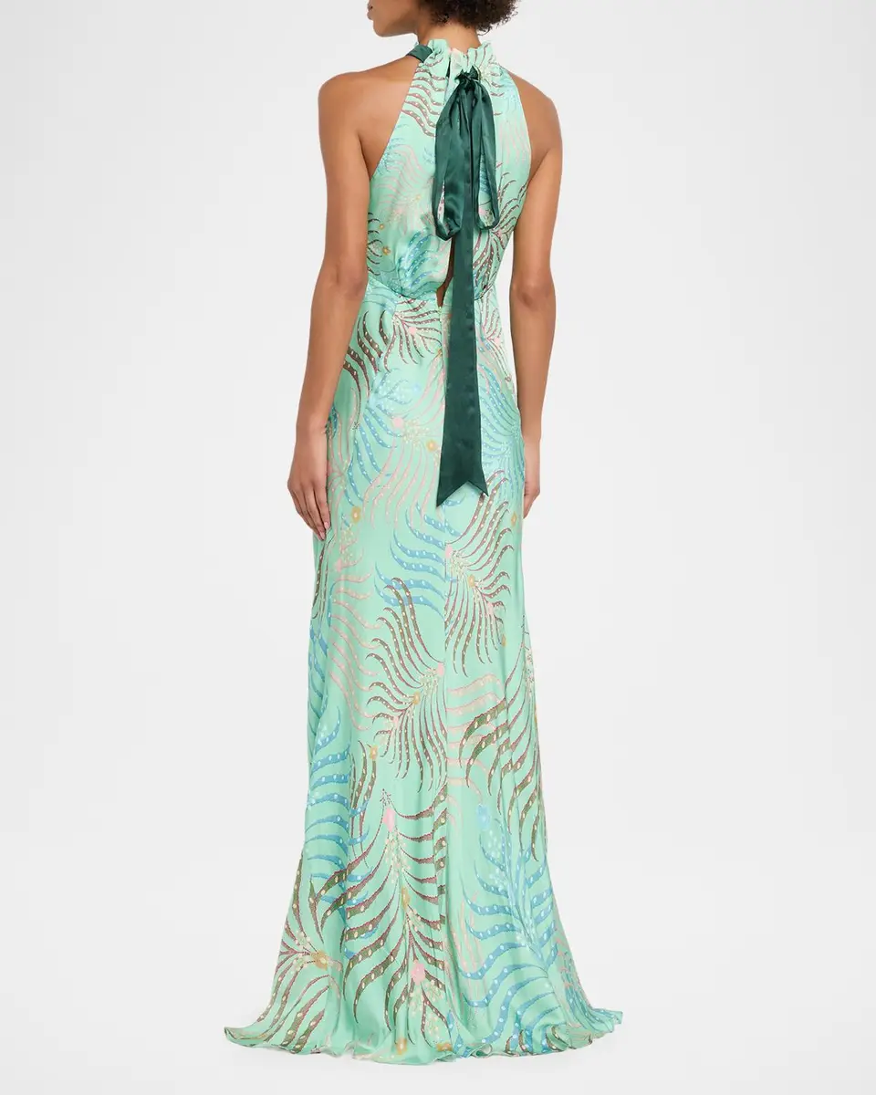 Saloni Michelle High-Neck Gown | Thumbnail 3 Saloni Michelle High-Neck Gown | Thumbnail 3