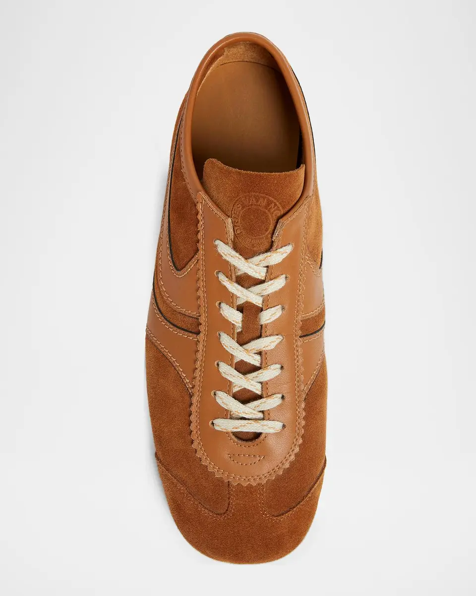 Dries Van Noten Men's Mosaicon T-Toe Suede Low-Top Sneakers | Thumbnail 6 Dries Van Noten Men's Mosaicon T-Toe Suede Low-Top Sneakers | Thumbnail 6