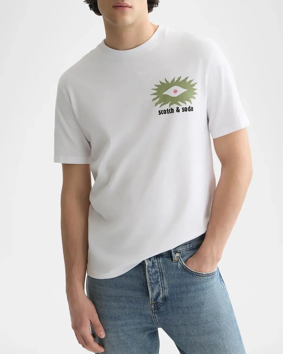 Scotch & Soda Men's Logo Graphic T-Shirt | Thumbnail 4 Scotch & Soda Men's Logo Graphic T-Shirt | Thumbnail 4