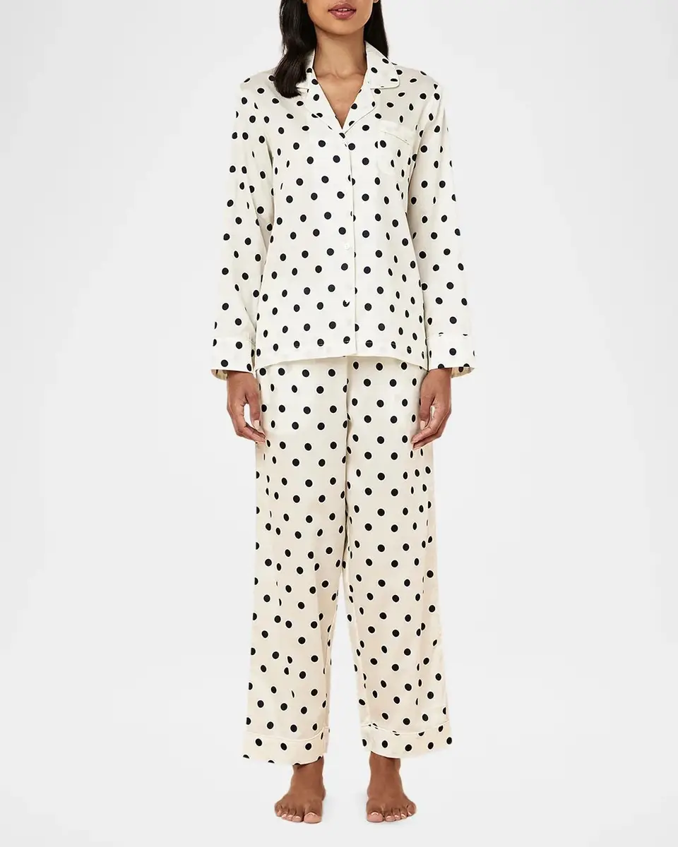 Papinelle Polka Dot Cotton Sateen Pajama Set | Thumbnail 2 Papinelle Polka Dot Cotton Sateen Pajama Set | Thumbnail 2