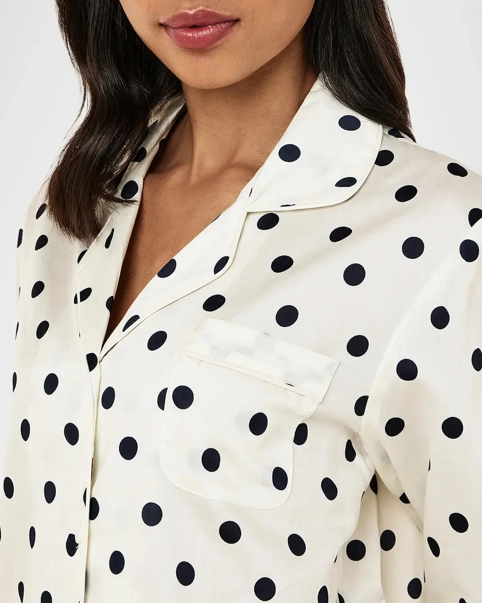 Papinelle Polka Dot Cotton Sateen Pajama Set | Thumbnail 5 Papinelle Polka Dot Cotton Sateen Pajama Set | Thumbnail 5