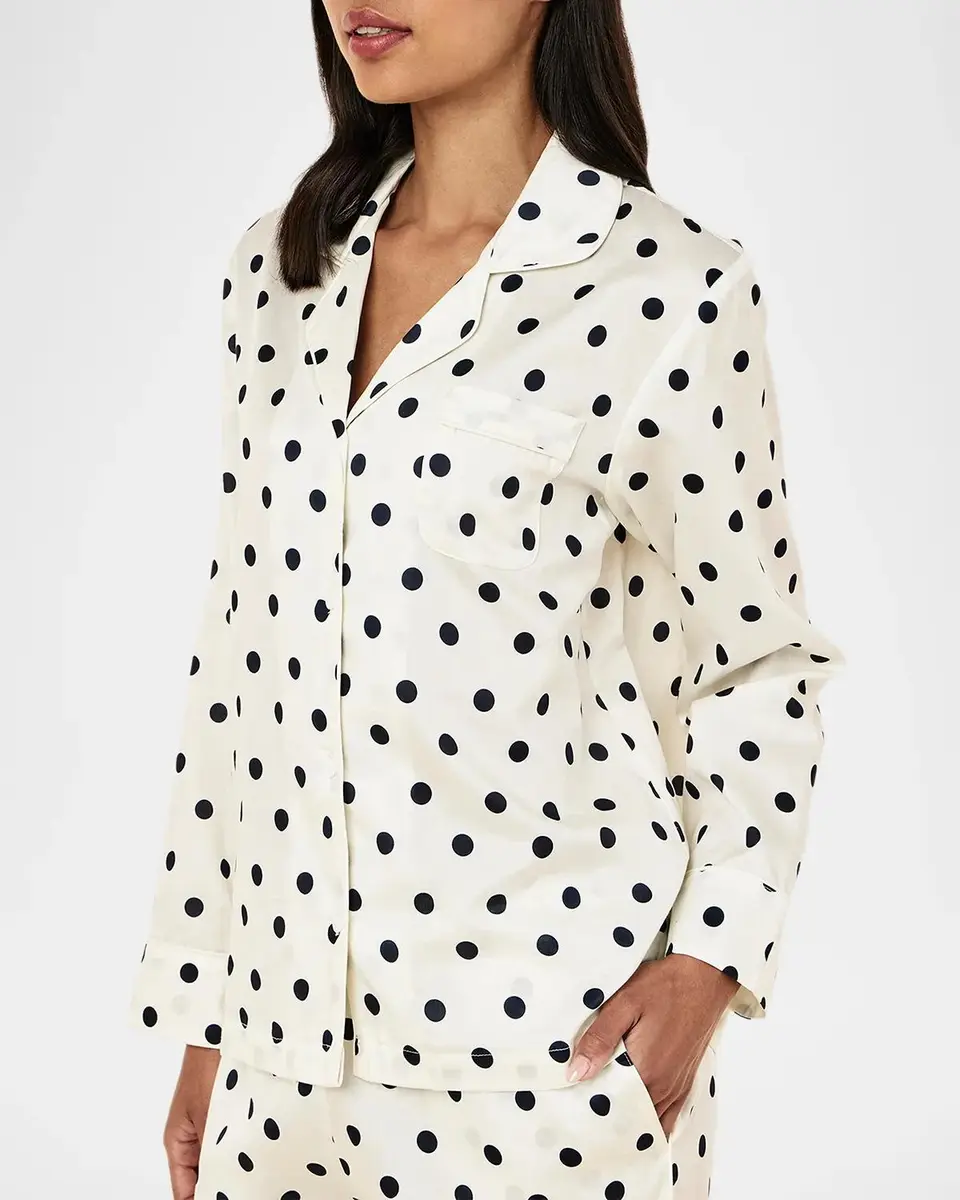 Papinelle Polka Dot Cotton Sateen Pajama Set | Thumbnail 6 Papinelle Polka Dot Cotton Sateen Pajama Set | Thumbnail 6
