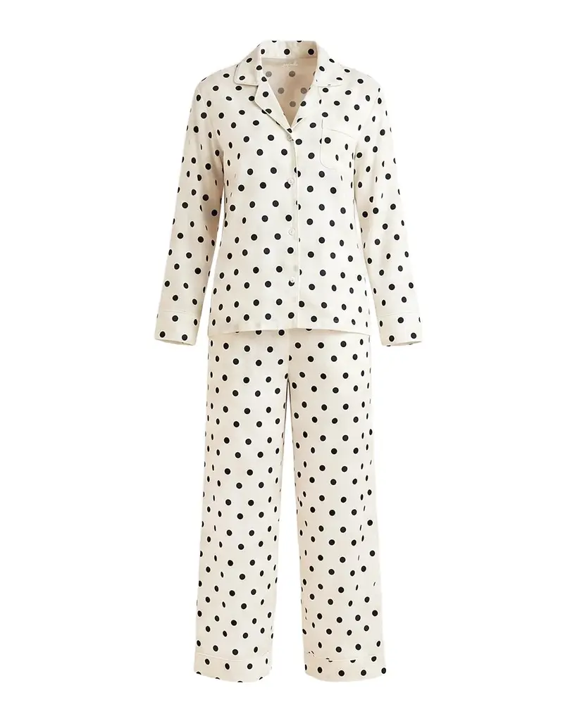 Papinelle Polka Dot Cotton Sateen Pajama Set