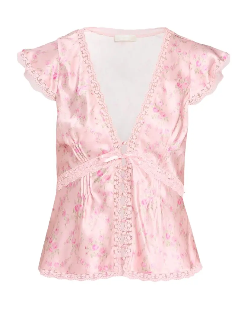Amara Floral Silk Blouse Amara Floral Silk Blouse