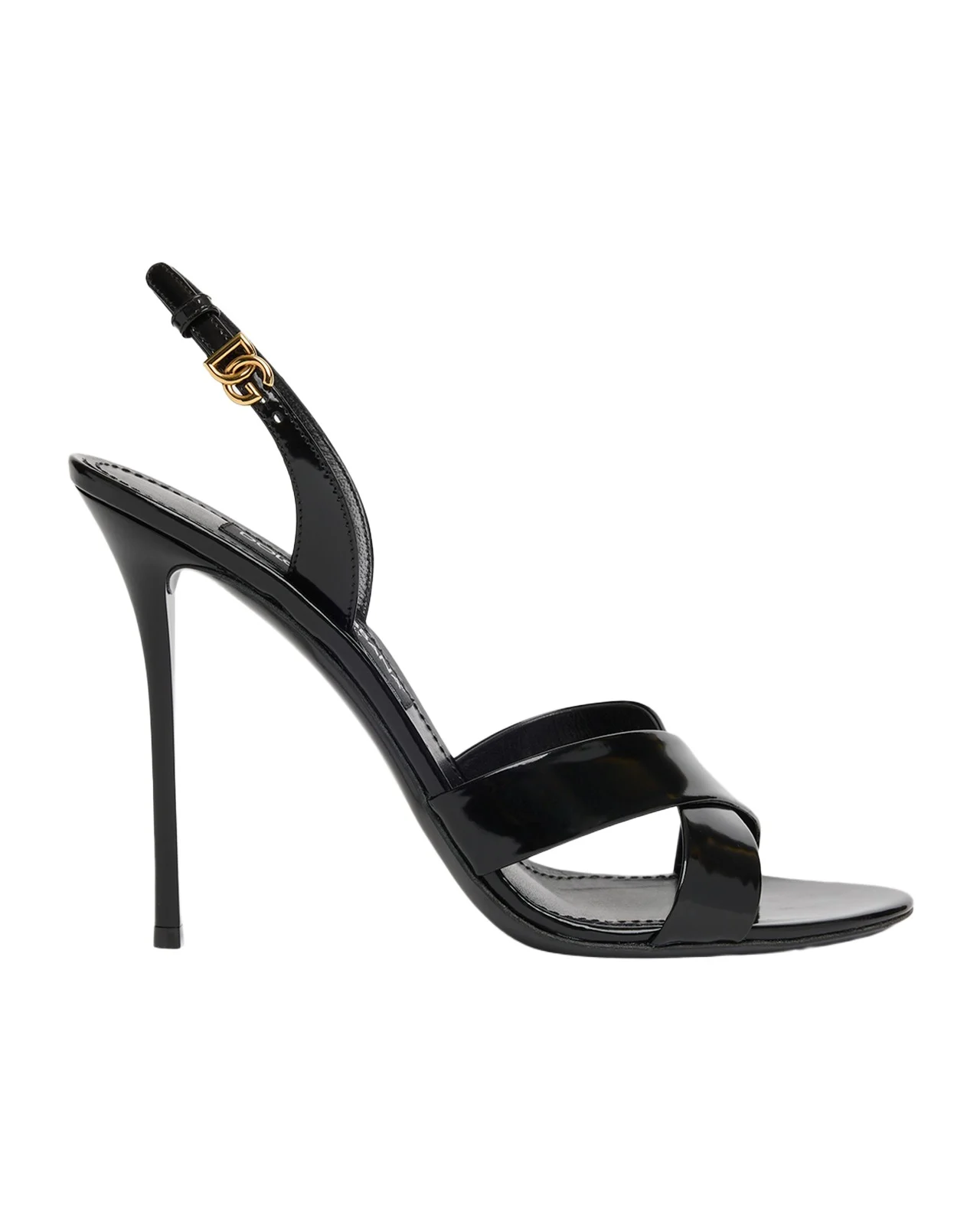 105mm Patent Leather Crisscross Sandals 105mm Patent Leather Crisscross Sandals