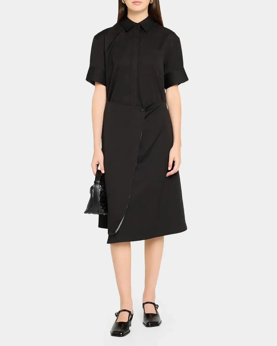 Loewe Wrapped Short-Sleeve Midi Shirtdress | Thumbnail 2