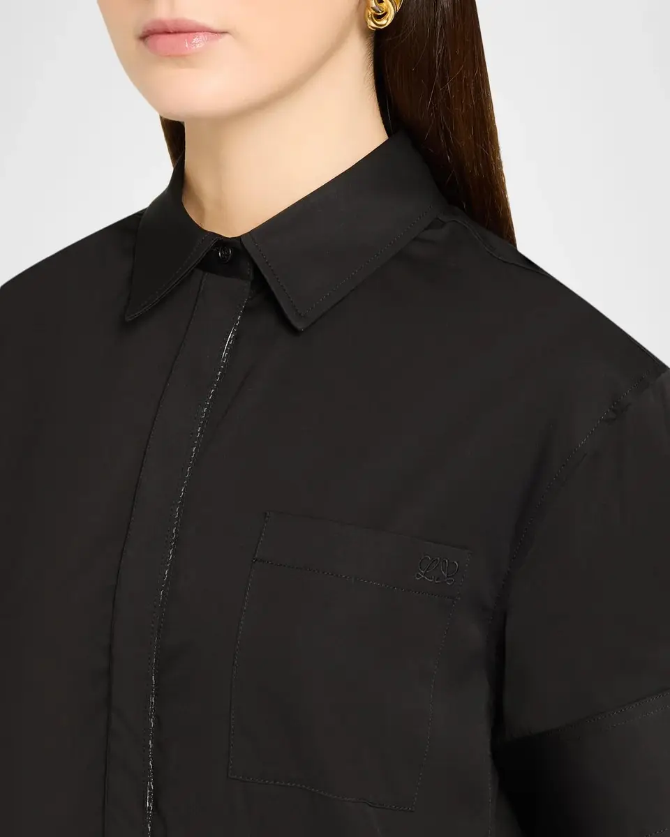 Loewe Wrapped Short-Sleeve Midi Shirtdress | Thumbnail 5