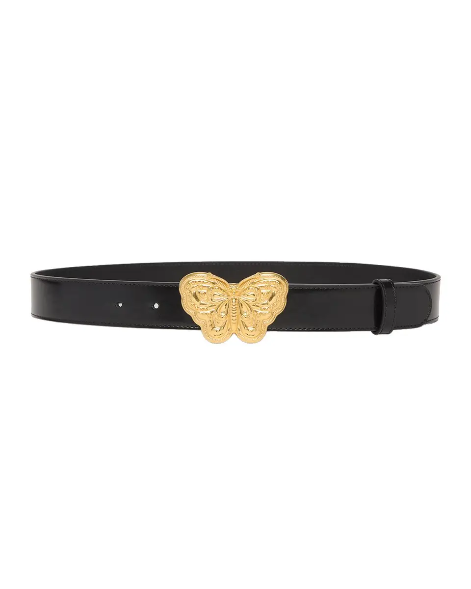 Valentino Garavani Butterfly Buckle Leather Belt 30MM | Thumbnail 3 Valentino Garavani Butterfly Buckle Leather Belt 30MM | Thumbnail 3