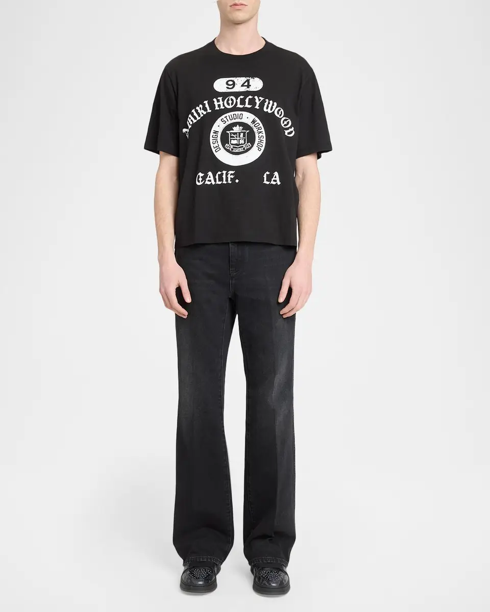 AMIRI Men's Collegiate Cotton T-Shirt | Thumbnail 2 AMIRI Men's Collegiate Cotton T-Shirt | Thumbnail 2