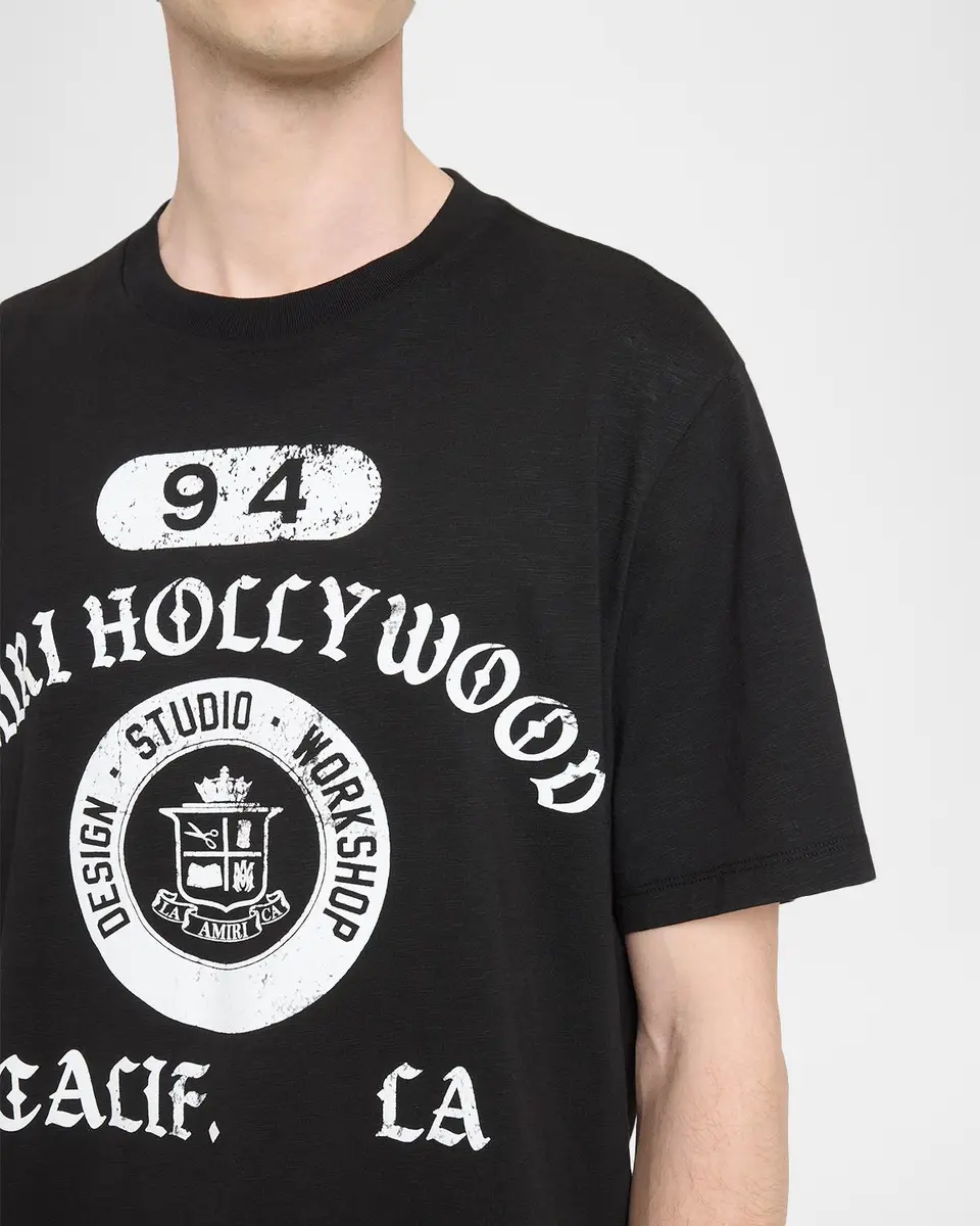 AMIRI Men's Collegiate Cotton T-Shirt | Thumbnail 5 AMIRI Men's Collegiate Cotton T-Shirt | Thumbnail 5
