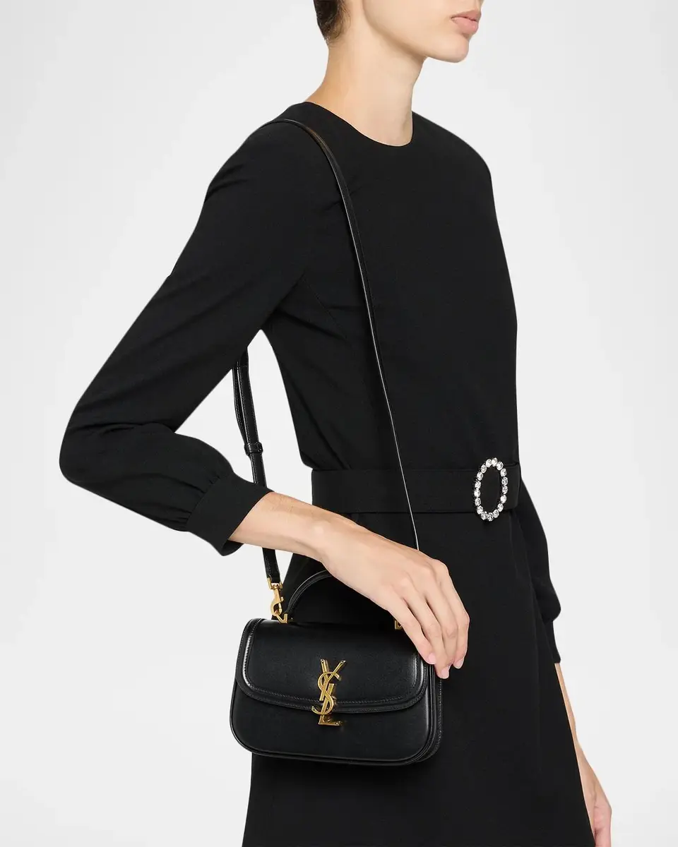 Saint Laurent Solferino Mini YSL Leather Top-Handle Bag | Thumbnail 2 Saint Laurent Solferino Mini YSL Leather Top-Handle Bag | Thumbnail 2