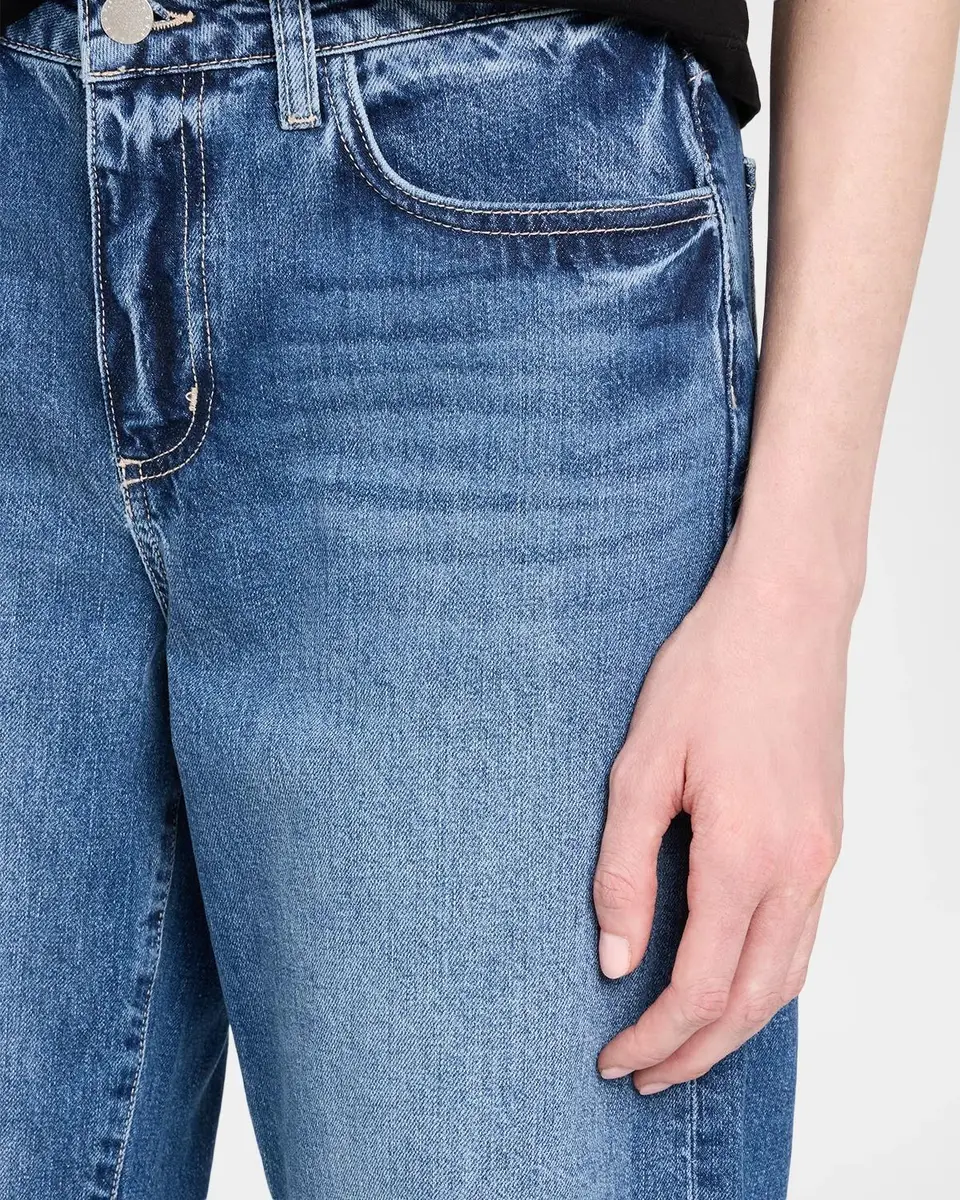 L'Agence Mallis Cropped Straight Jeans | Thumbnail 5 L'Agence Mallis Cropped Straight Jeans | Thumbnail 5