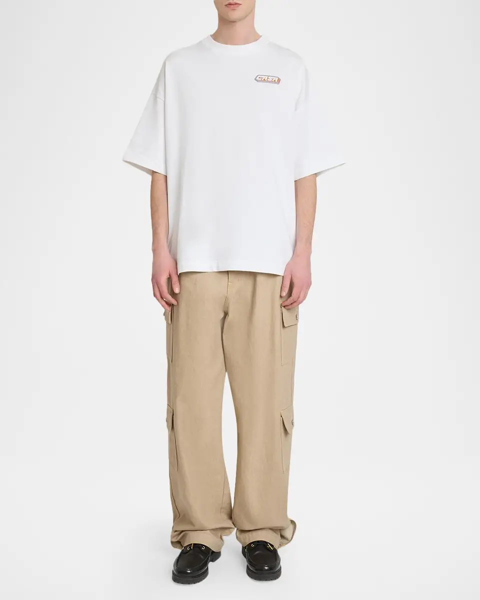 Casablanca Men's Casa Racing Graphic Oversized T-Shirt | Thumbnail 2