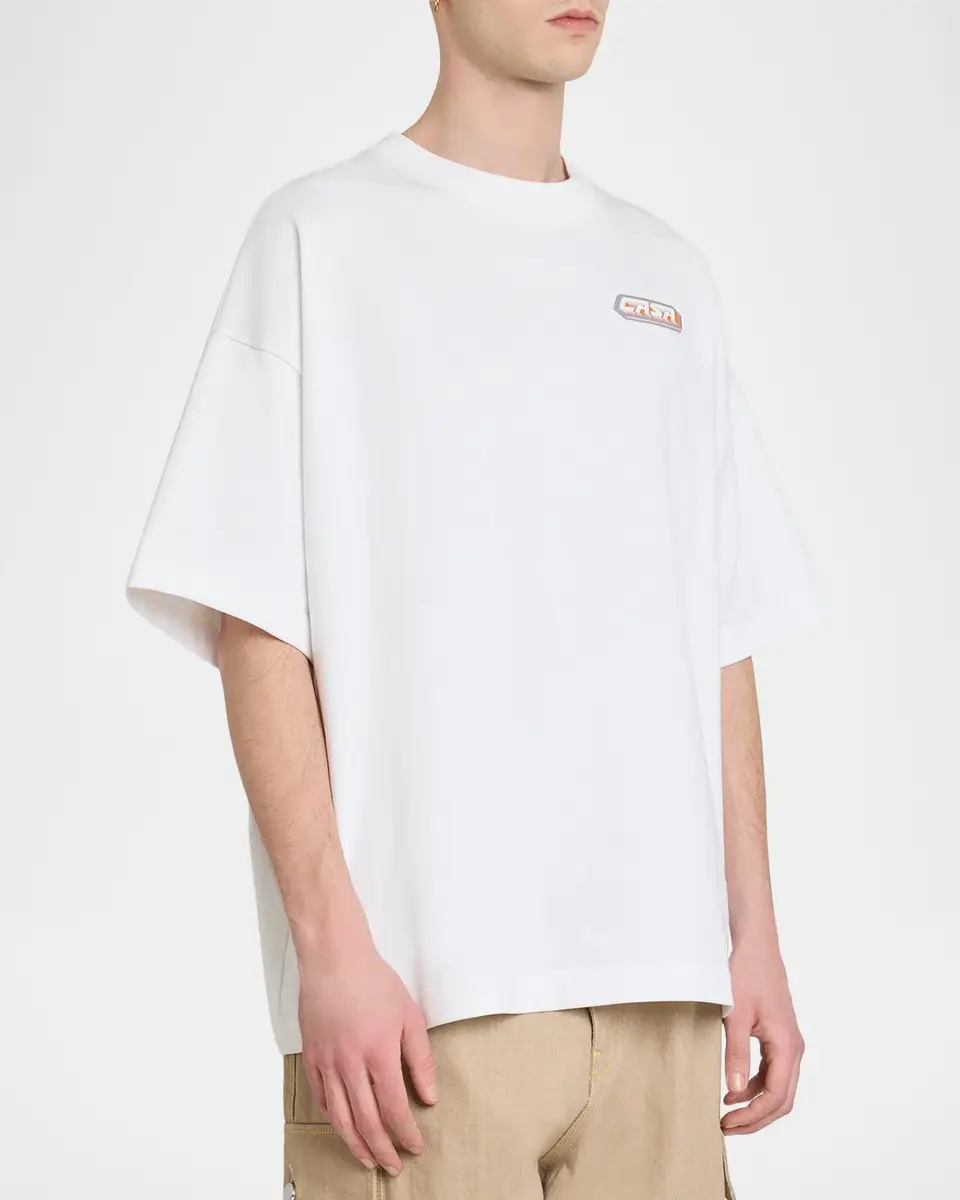 Casablanca Men's Casa Racing Graphic Oversized T-Shirt | Thumbnail 4