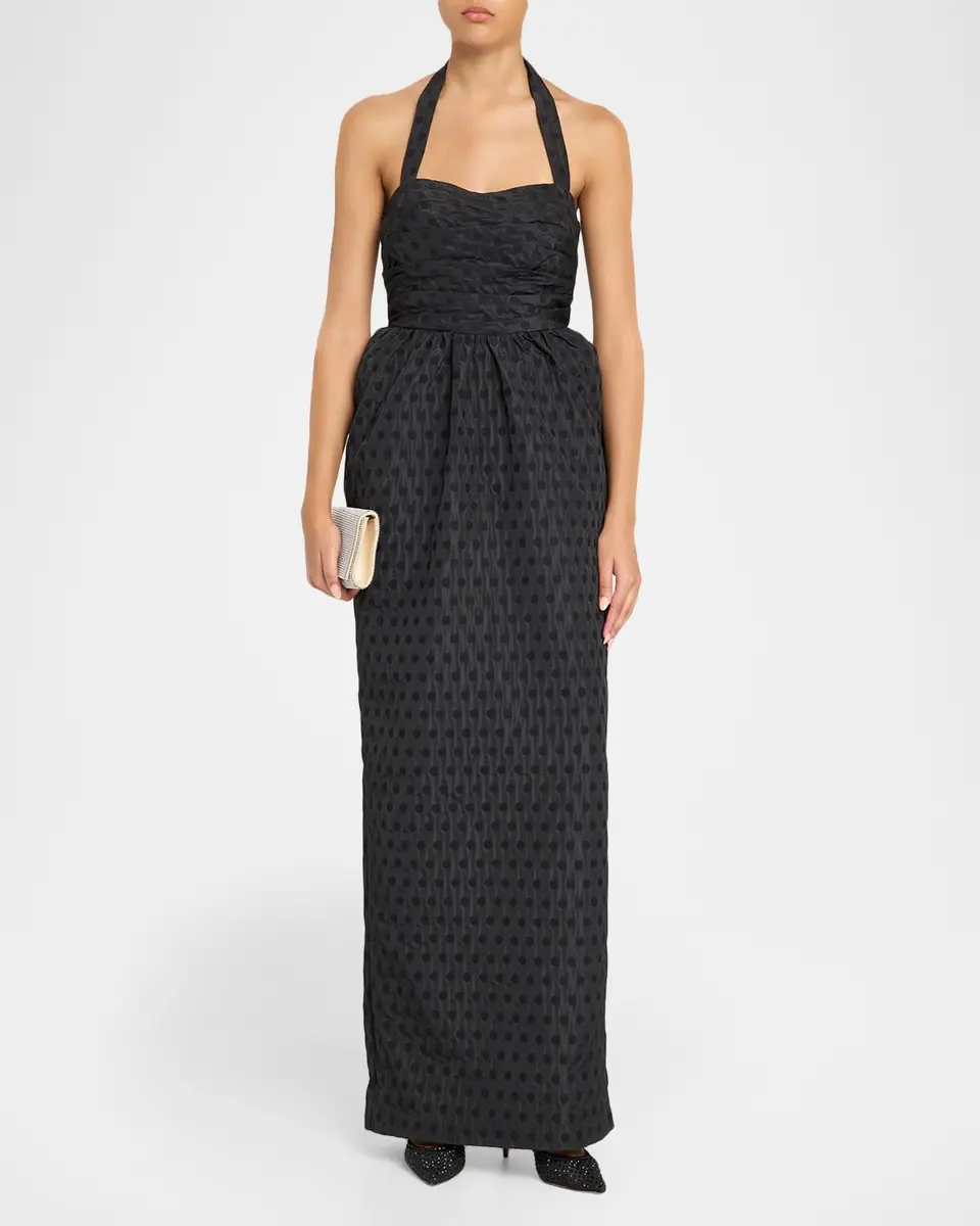 As It May Janelle Polka Dot Column Gown | Thumbnail 2 As It May Janelle Polka Dot Column Gown | Thumbnail 2