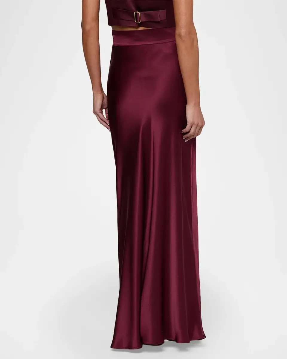 L'Agence Ryker Silk Maxi Skirt | Thumbnail 3