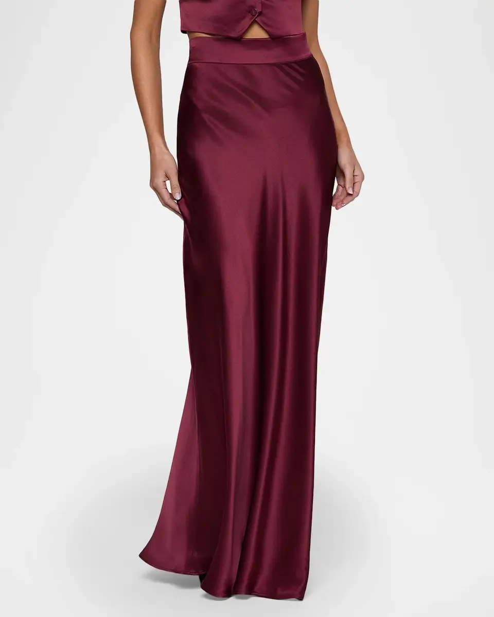 L'Agence Ryker Silk Maxi Skirt | Thumbnail 4