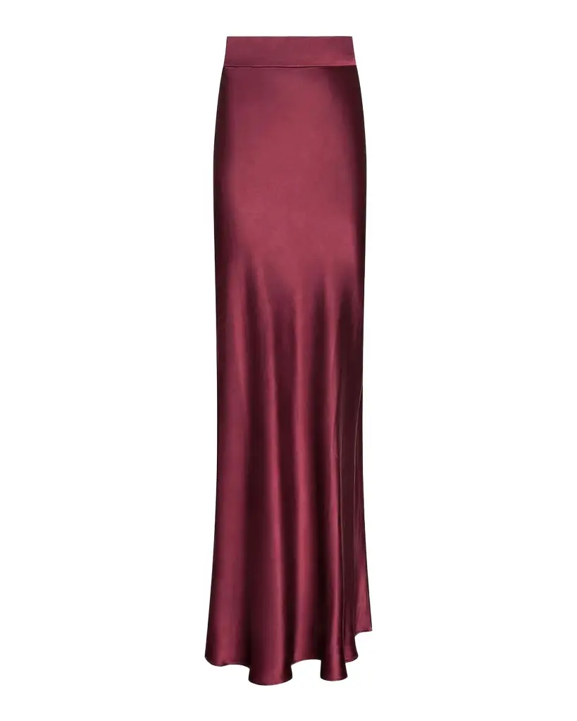 L'Agence Ryker Silk Maxi Skirt