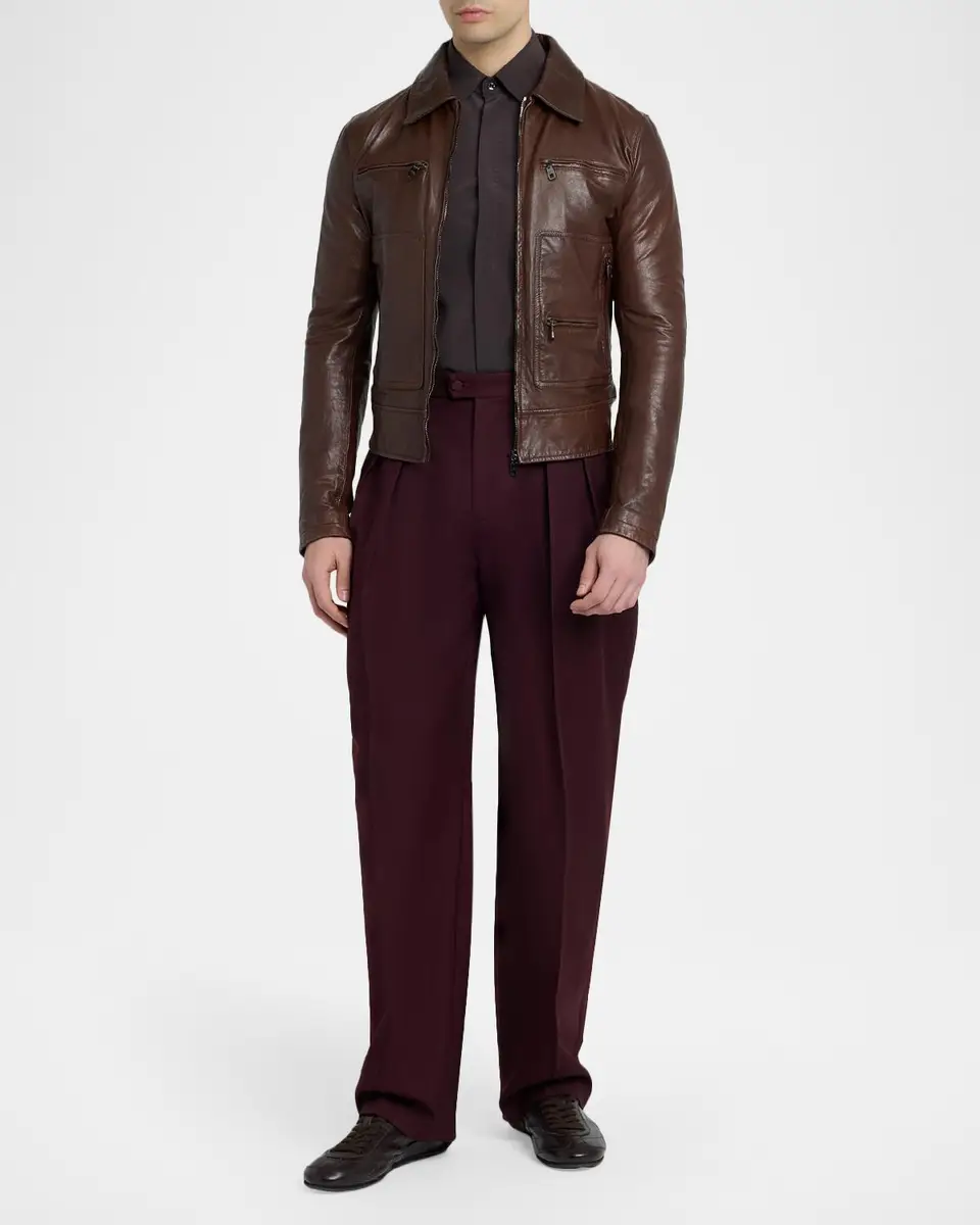 Dolce & Gabbana Men's Wool Gabardina Lana Pants | Thumbnail 2 Dolce & Gabbana Men's Wool Gabardina Lana Pants | Thumbnail 2