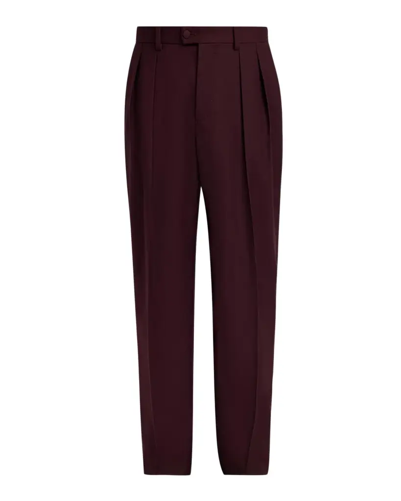 Dolce & Gabbana Men's Wool Gabardina Lana Pants | Image 1 Dolce & Gabbana Men's Wool Gabardina Lana Pants | Image 1