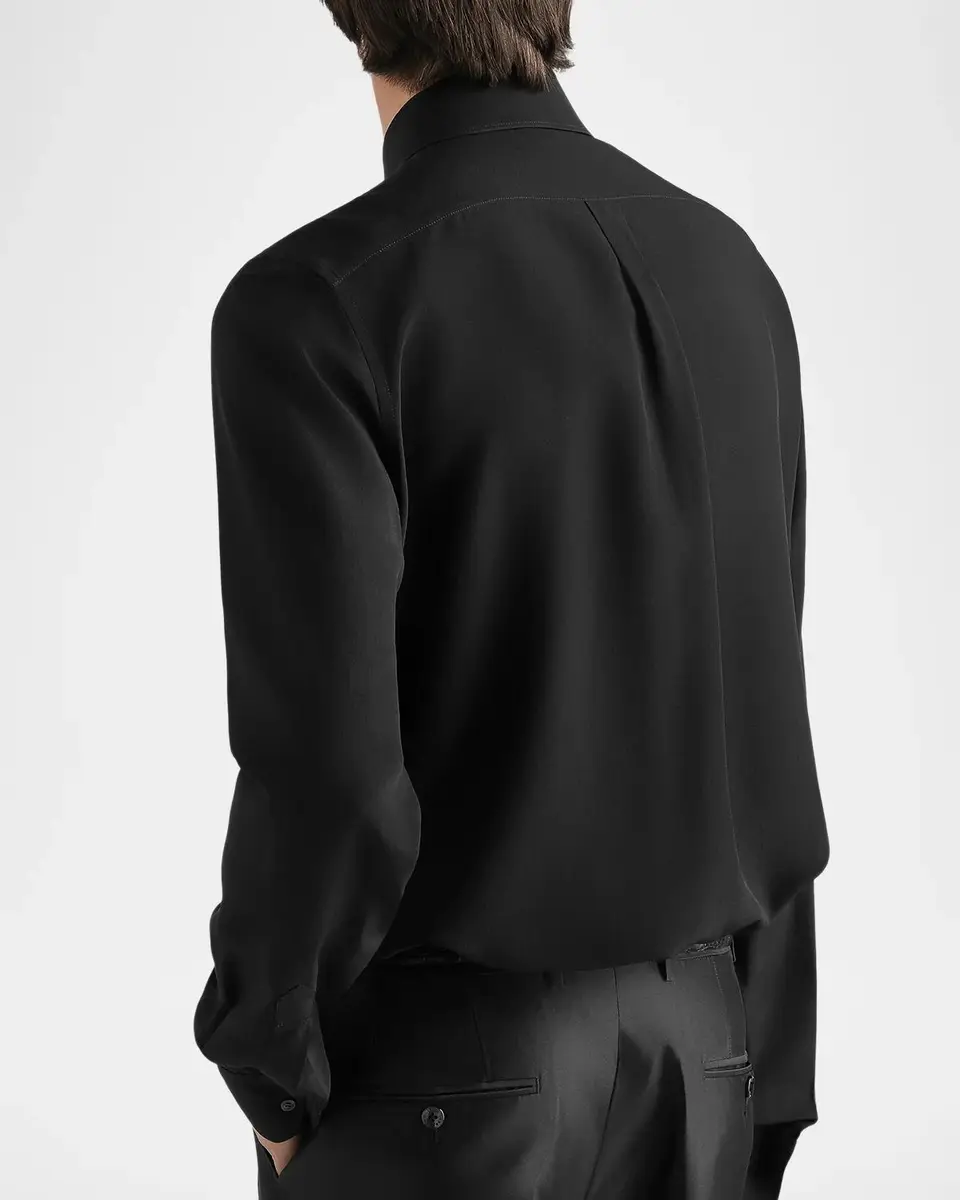 Dolce & Gabbana Silk Georgette Shirt | Thumbnail 3