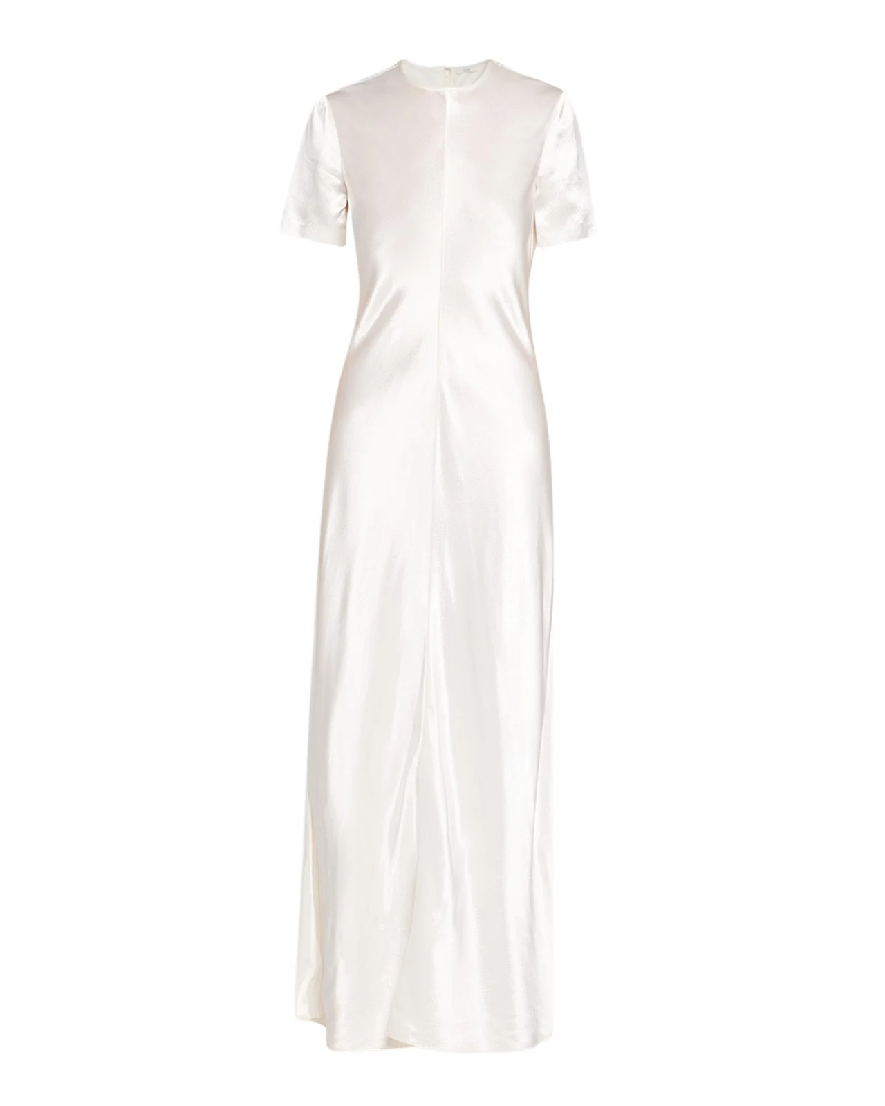 Akriti Hammered Satin Short-Sleeve Maxi Dress Akriti Hammered Satin Short-Sleeve Maxi Dress