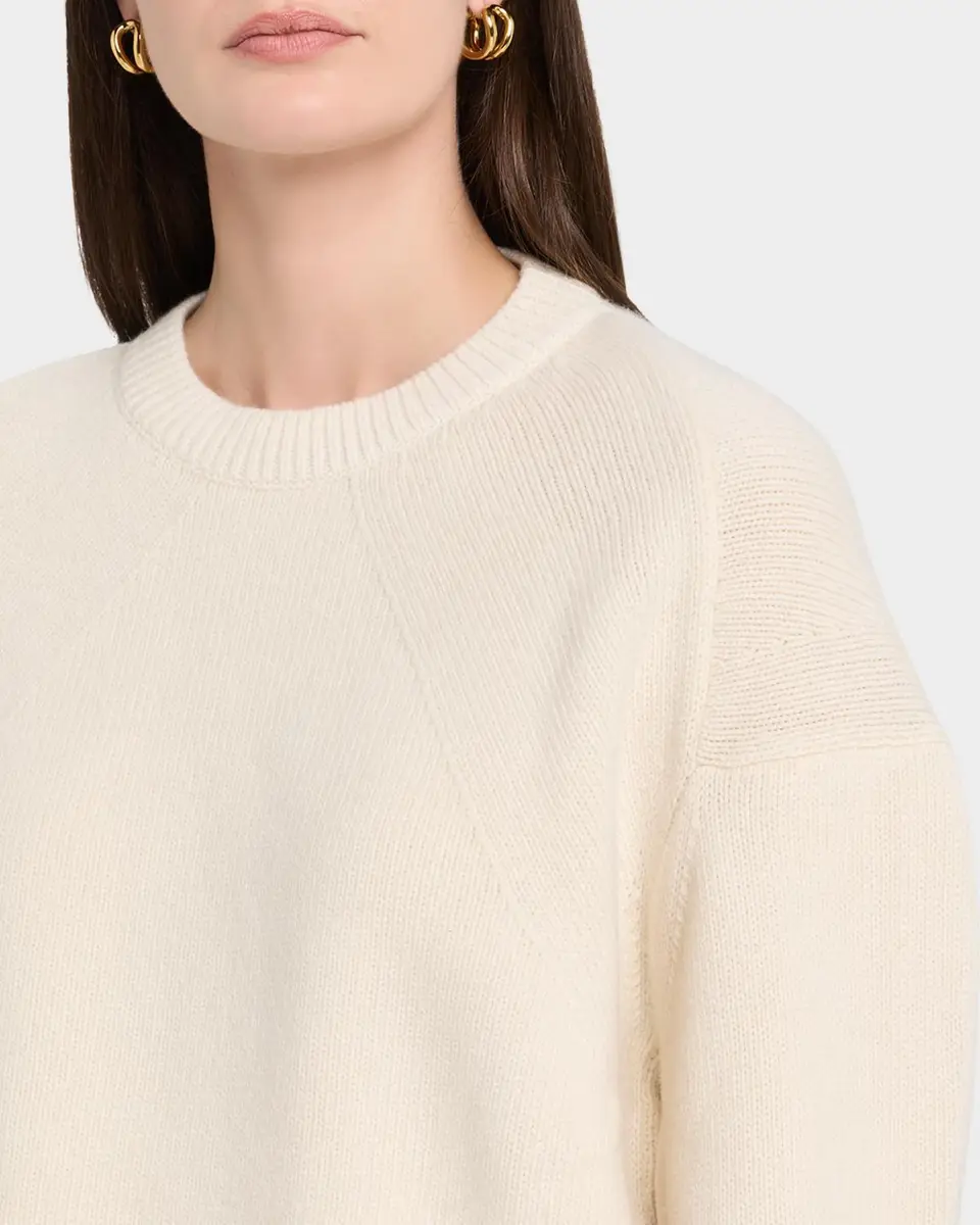 FFORME Marcela Wool-Cashmere Crop Crewneck Sweater | Thumbnail 5 FFORME Marcela Wool-Cashmere Crop Crewneck Sweater | Thumbnail 5