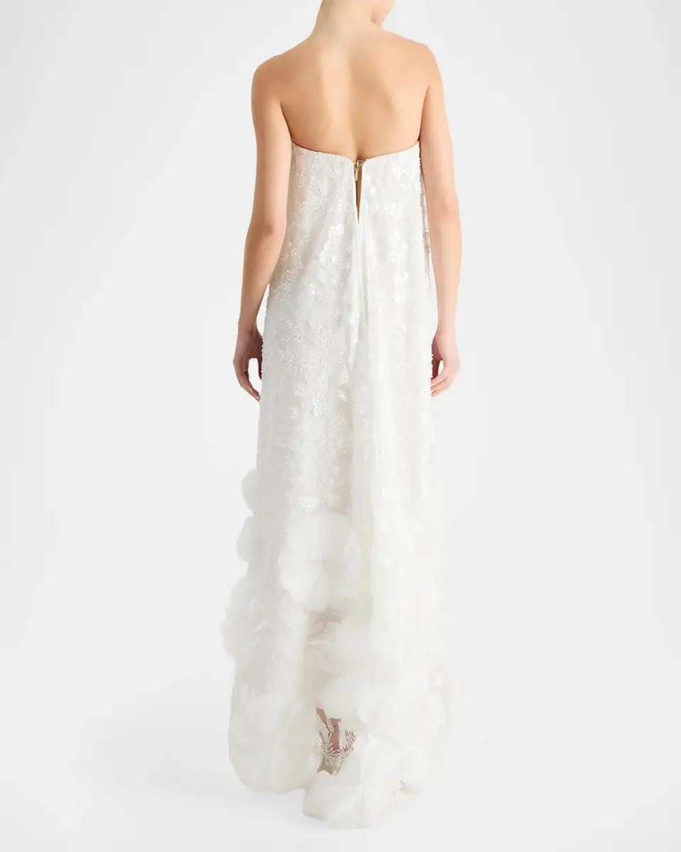 HELSI Margot Strapless Beaded Trapeze Gown | Thumbnail 3 HELSI Margot Strapless Beaded Trapeze Gown | Thumbnail 3