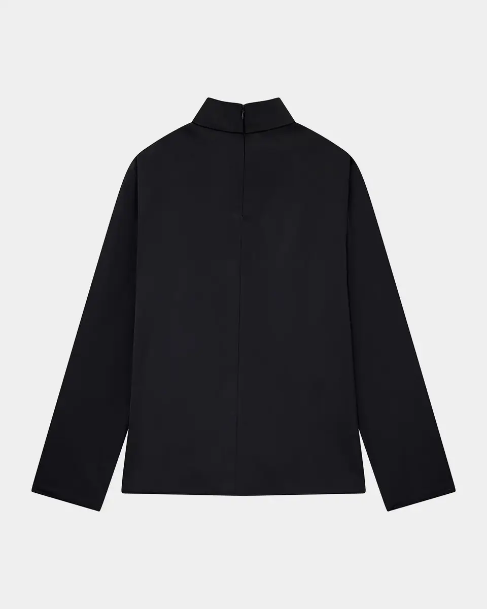 Emporio Armani Satin Tieneck Blouse | Thumbnail 2 Emporio Armani Satin Tieneck Blouse | Thumbnail 2