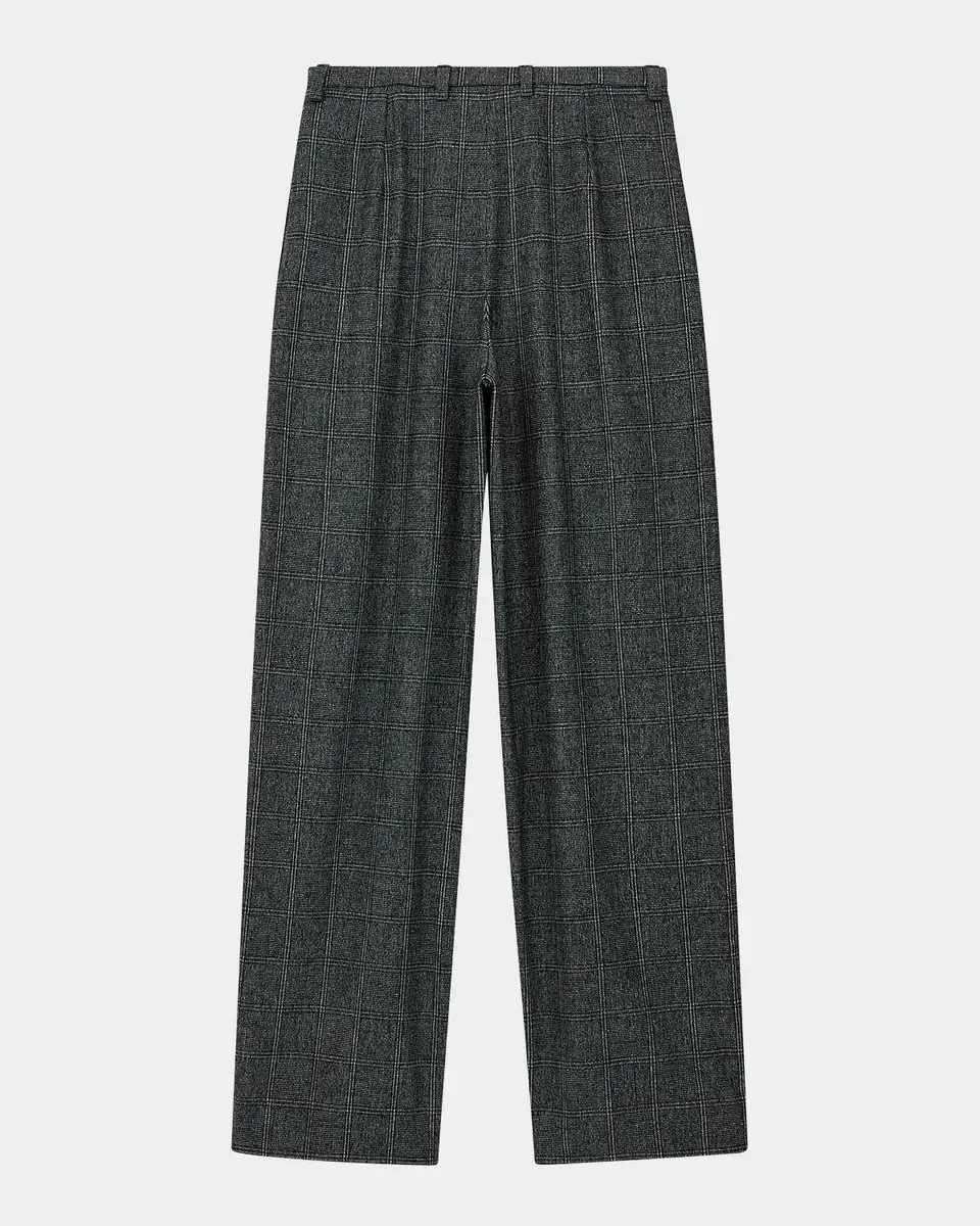 Emporio Armani Plaid Pleated Wide-Leg Trousers | Thumbnail 3 Emporio Armani Plaid Pleated Wide-Leg Trousers | Thumbnail 3