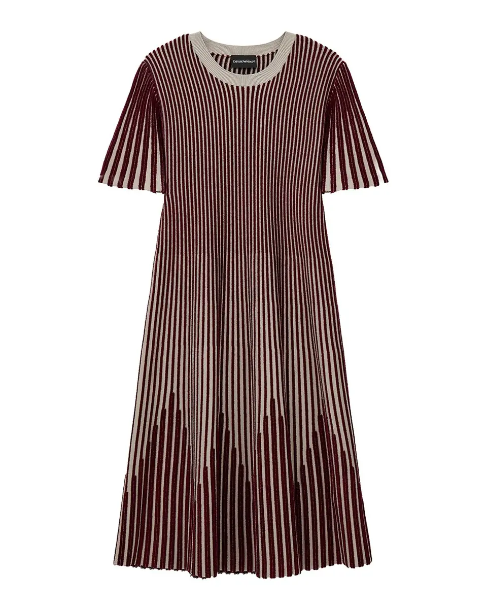 Emporio Armani Striped A-Line Dress | Thumbnail 3 Emporio Armani Striped A-Line Dress | Thumbnail 3