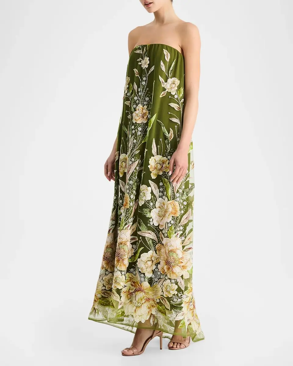 HELSI Margot Beaded Floral Applique Maxi Dress | Thumbnail 4 HELSI Margot Beaded Floral Applique Maxi Dress | Thumbnail 4