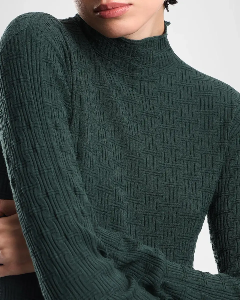 Emporio Armani Basketweave Sweater | Thumbnail 5 Emporio Armani Basketweave Sweater | Thumbnail 5