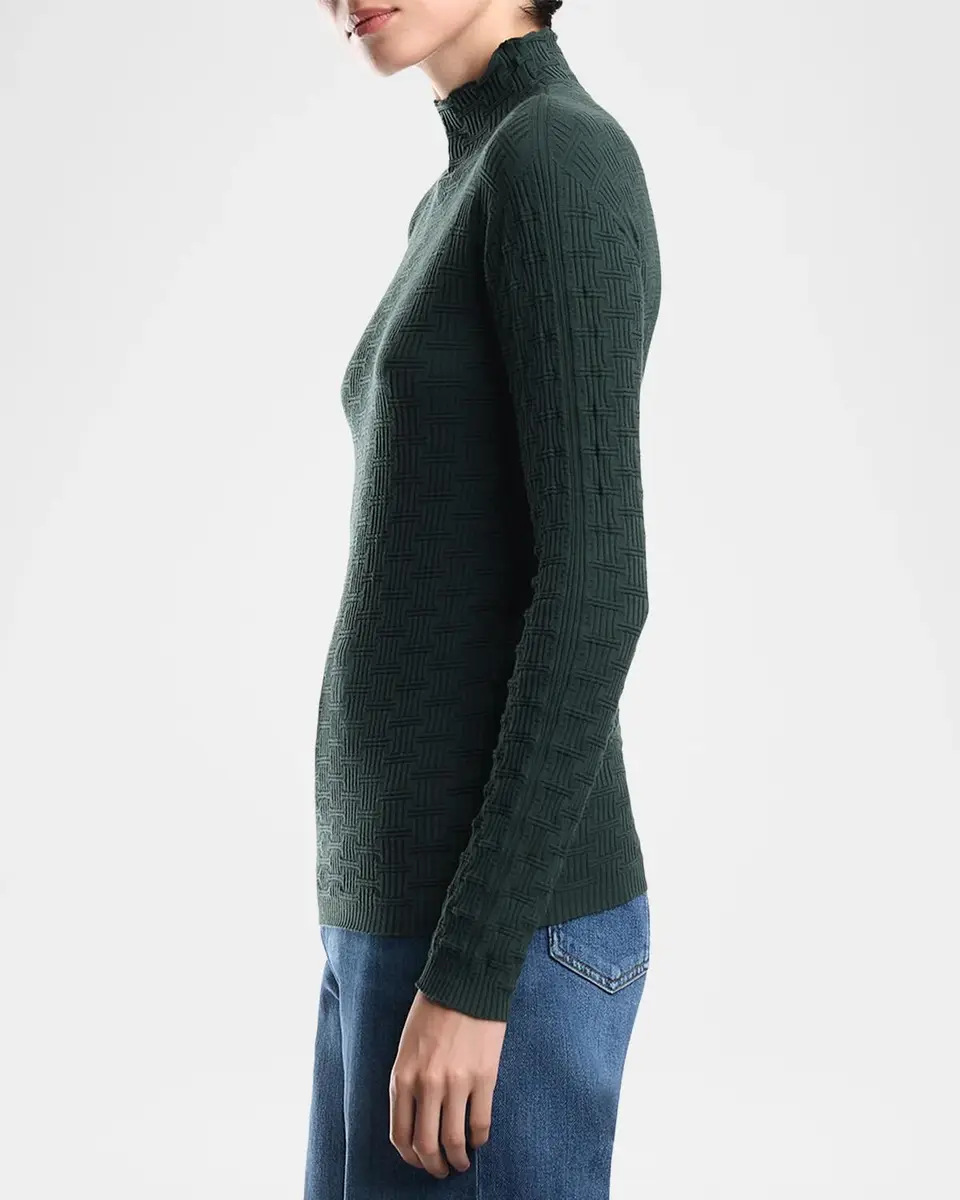 Emporio Armani Basketweave Sweater | Thumbnail 6 Emporio Armani Basketweave Sweater | Thumbnail 6