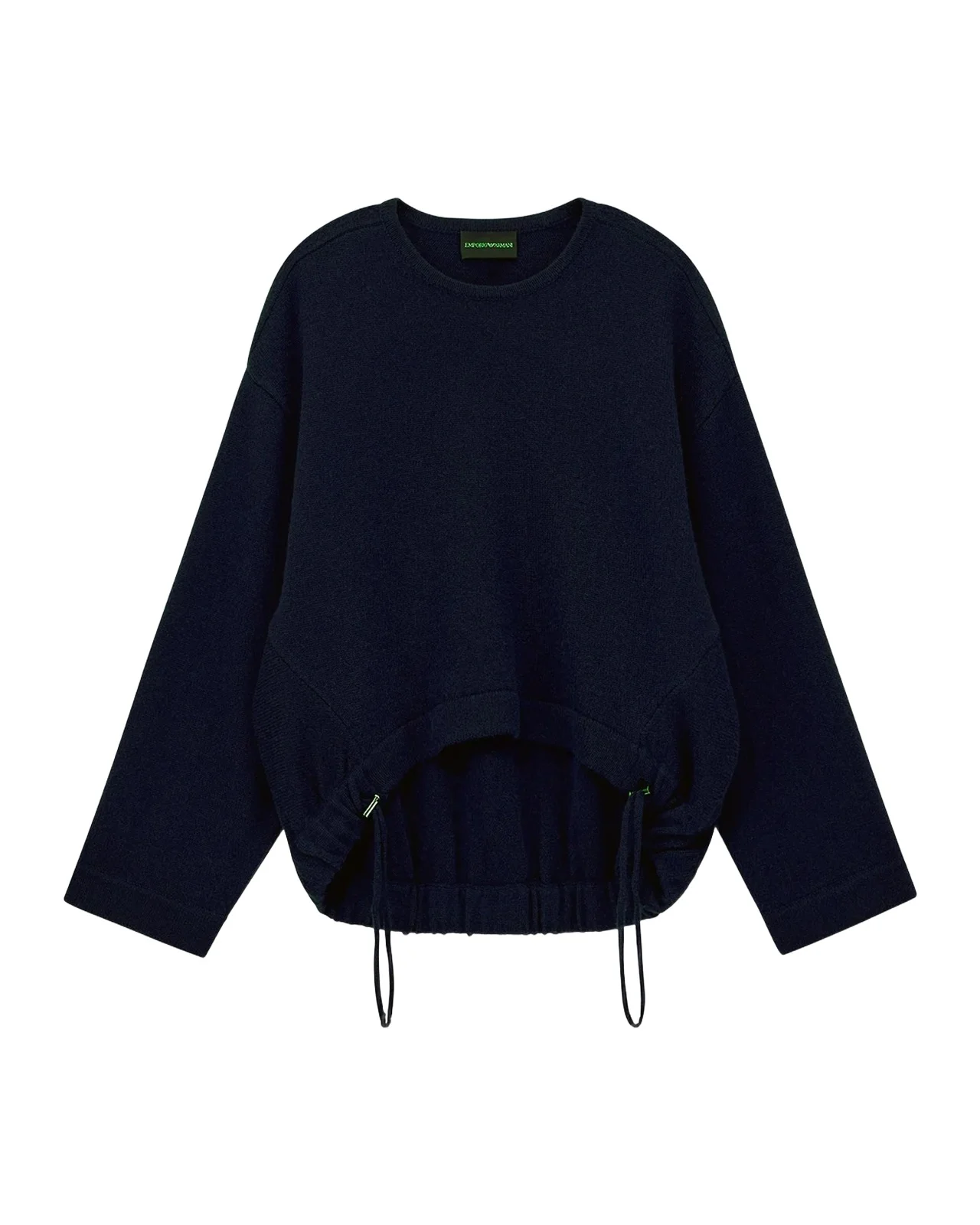 Drawstring Virgin Wool-Cashmere Sweater Drawstring Virgin Wool-Cashmere Sweater