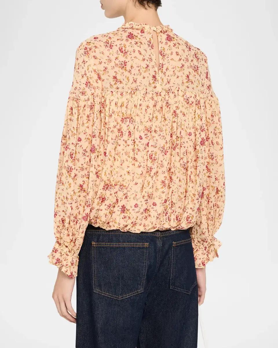 Ulla Johnson Pearl Silk Chiffon Blouse | Thumbnail 3 Ulla Johnson Pearl Silk Chiffon Blouse | Thumbnail 3
