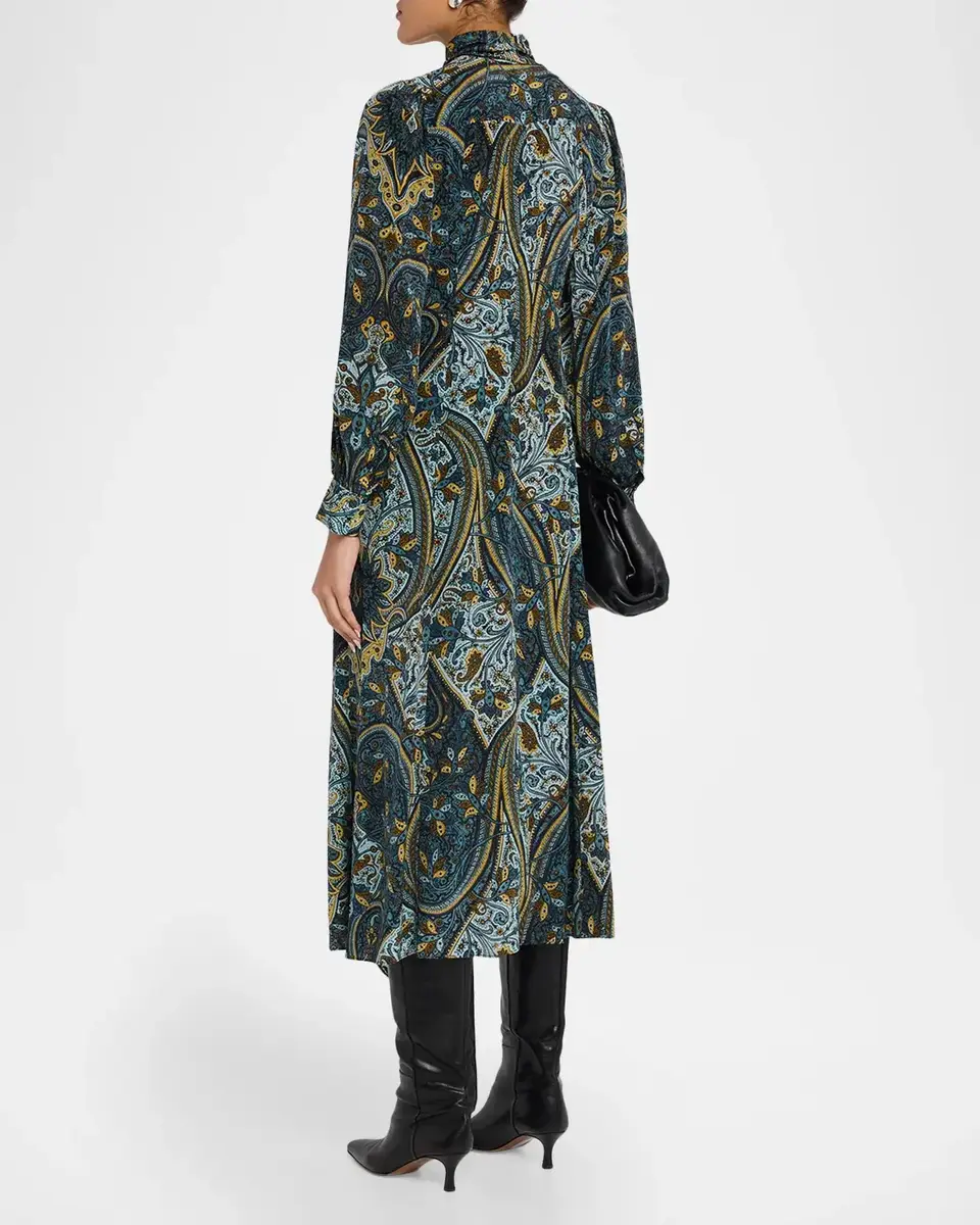 Ulla Johnson Sabrina Long-Sleeve Silk Maxi Dress | Thumbnail 3