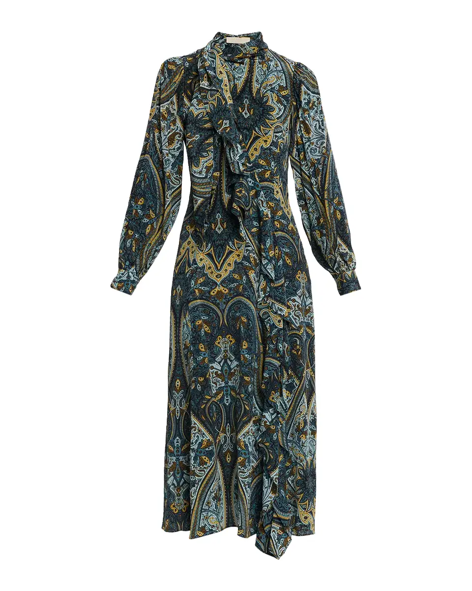Ulla Johnson Sabrina Long-Sleeve Silk Maxi Dress | Thumbnail 5