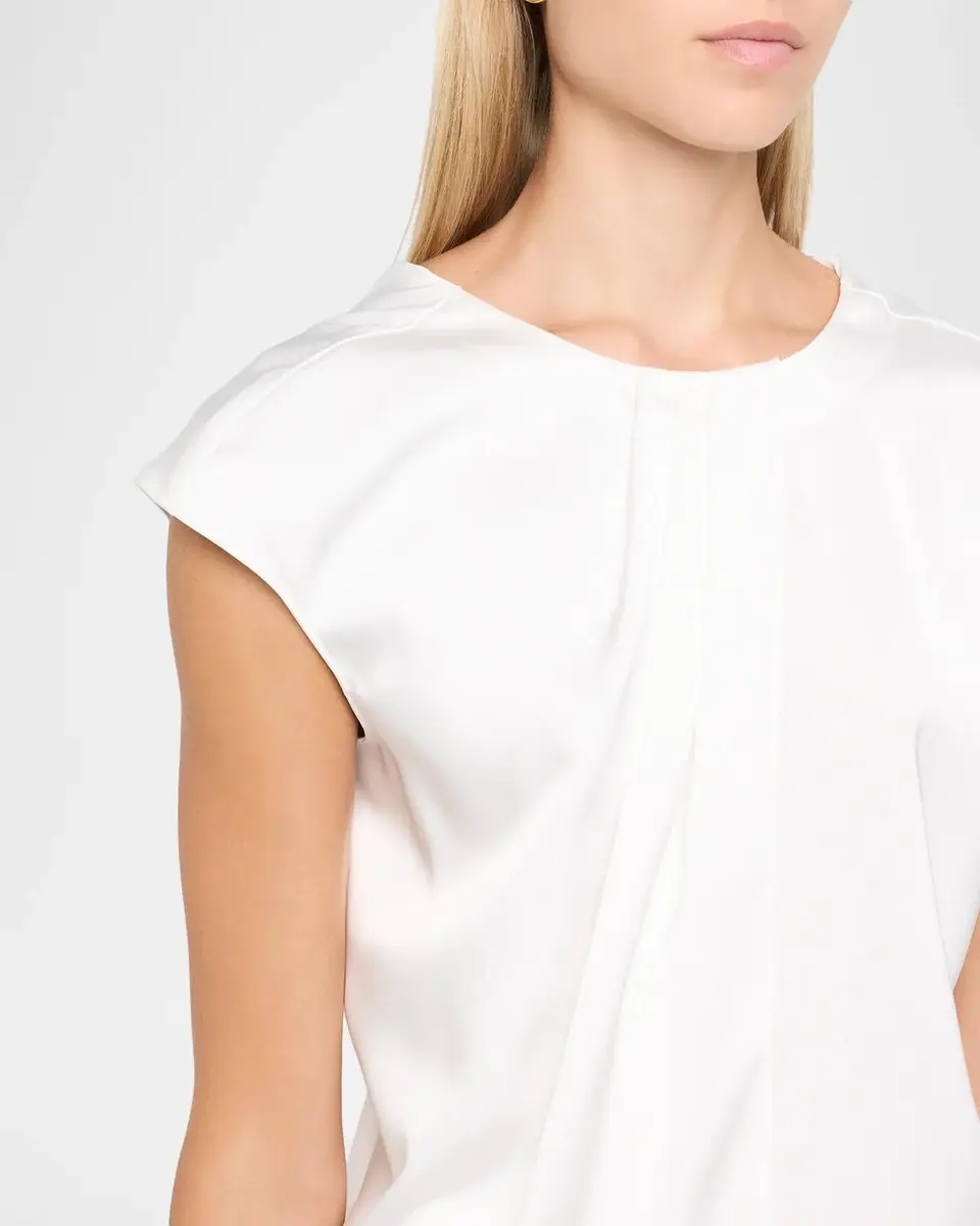 Emporio Armani Pleated Satin Top | Thumbnail 5 Emporio Armani Pleated Satin Top | Thumbnail 5