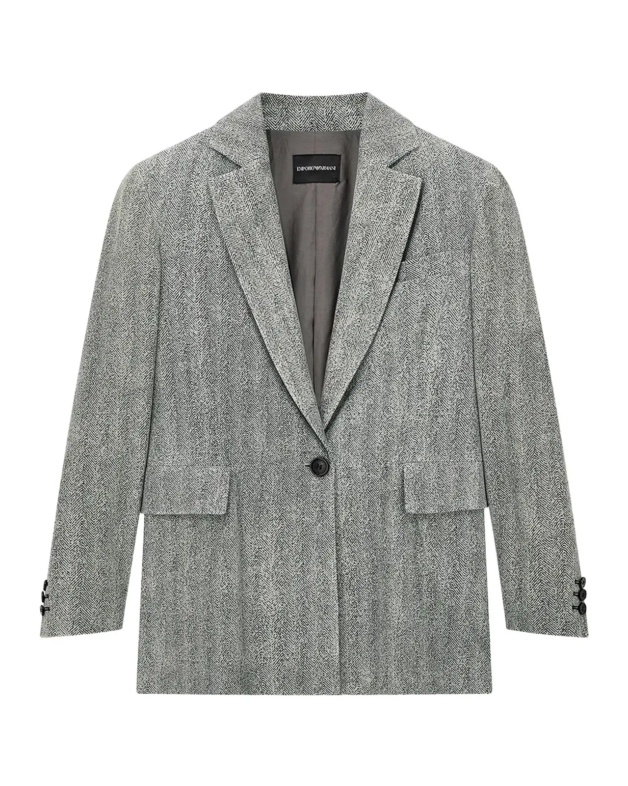 Emporio Armani Chevron Leather Jacket