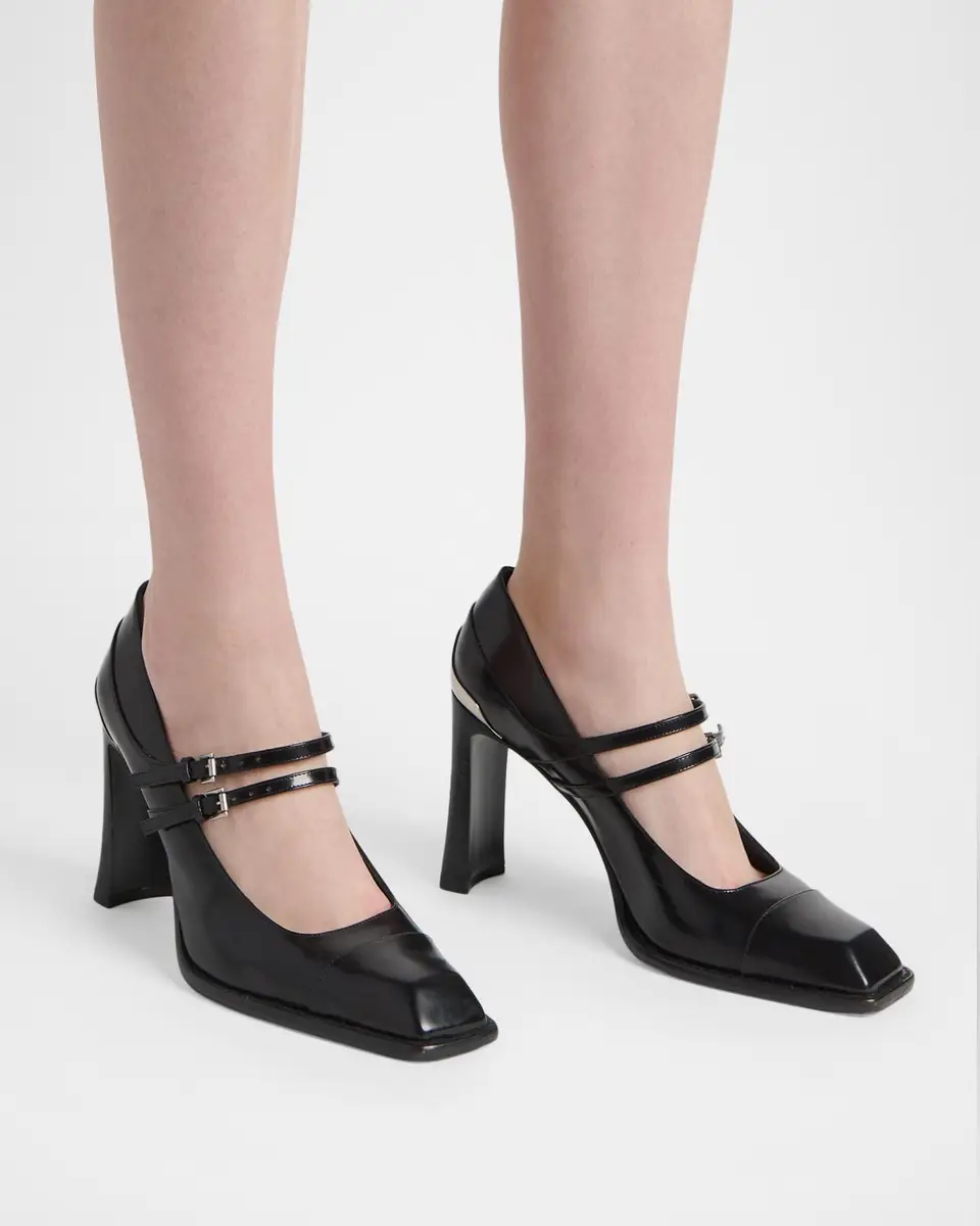 Alexander McQueen 95mm Niko Leather Mary Jane Pumps | Thumbnail 2