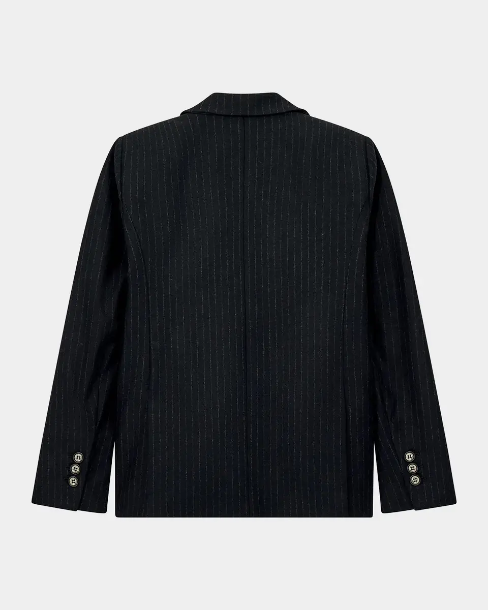 Emporio Armani Striped Wool-Blend Blazer | Thumbnail 3 Emporio Armani Striped Wool-Blend Blazer | Thumbnail 3
