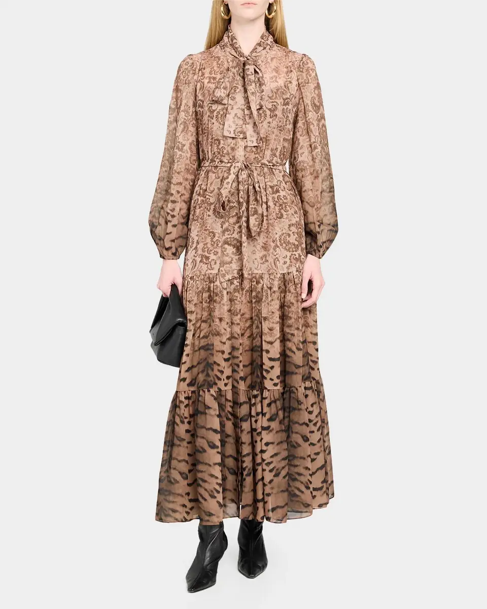 Kobi Halperin Oak Tiered Mixed-Print Maxi Dress | Thumbnail 2 Kobi Halperin Oak Tiered Mixed-Print Maxi Dress | Thumbnail 2
